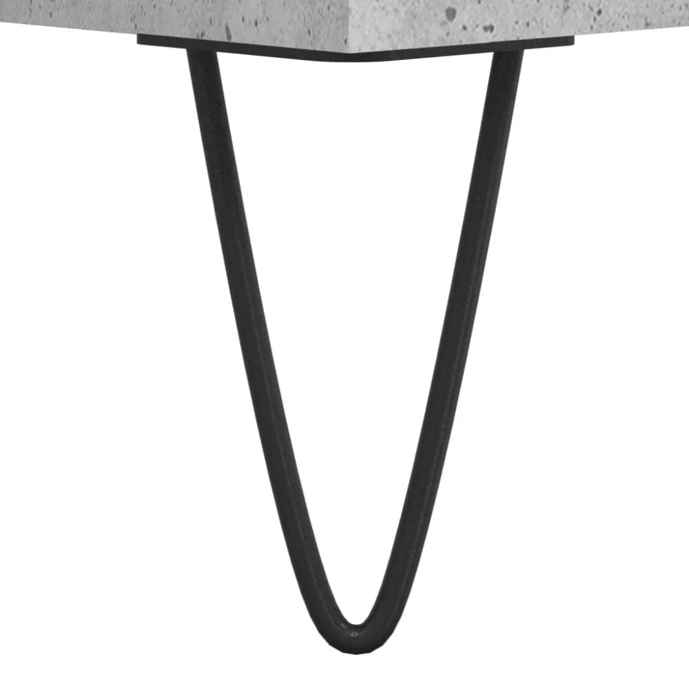 2 db betonszürke szerelt fa éjjeliszekrény 40 x 35 x 50 cm