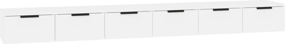 vidaXL 2 db fehér szerelt fa faliszekrény 102 x 30 x 20 cm
