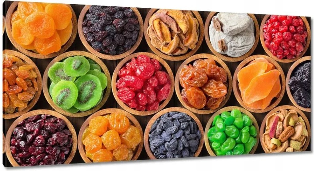 Képek 115x55 Aszalt gyümölcsök tálakban