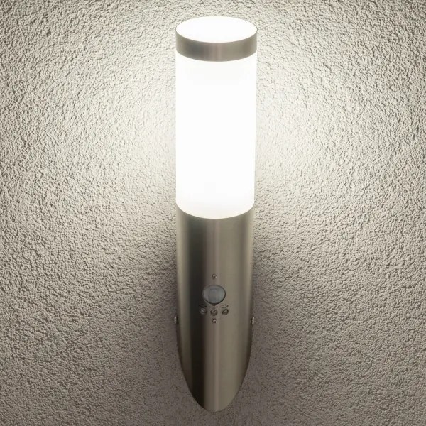 BRILAGI - Kültéri fali lámpa érzékelővel ELIA 1xE27/20W/230V IP44 króm