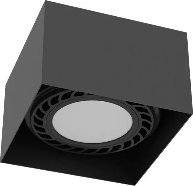 Mennyezeti spot lámpatest fekete négyzet spot GU10 Brosline
