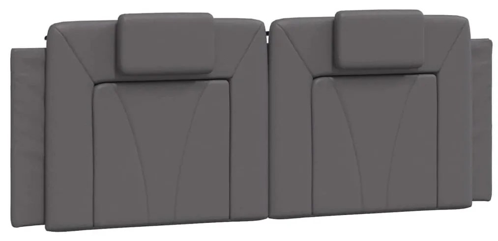 szürke ágykeret Viana LED-ekkel matrac nélkül 140 x 190 cm