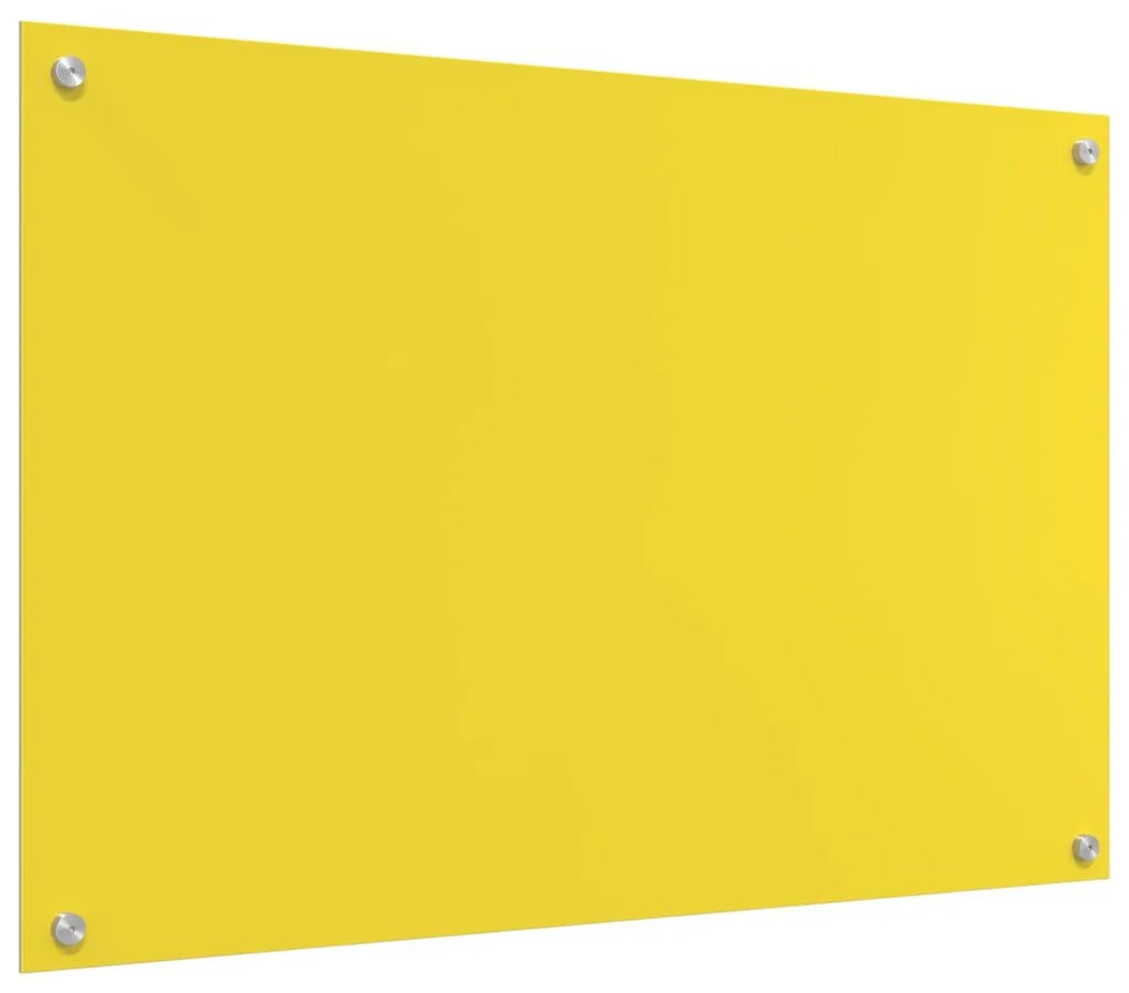 Konyhai Hátfal Sárga 90x60x0,6 cm Edzett Üveg