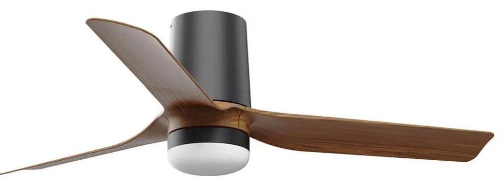 FARO 33835WT-1TW-LED Dimmelhető ventilátor MINIPUNTTUB S 10W/230V barna/fekete átm. 90 cm WT + távirányító