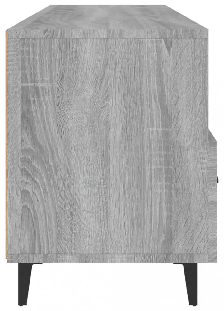 szürke sonoma színű szerelt fa TV-szekrény 102 x 35 x 50 cm