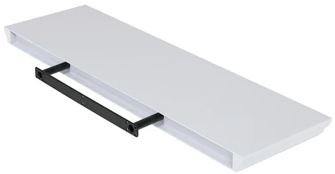 Lebegő polc fehér 80 cm MDF P-025