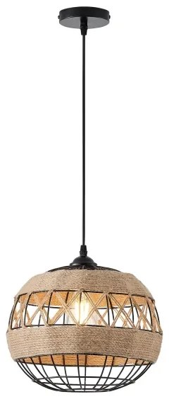 Csillár zsinóron 1xE27/15W/230V bézs