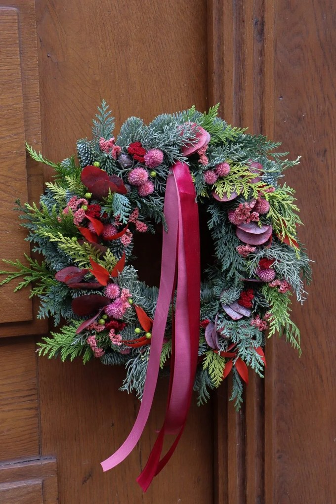 Karácsonyi Koszorú Nemes Jelenfából, 60 cm-es koszorú, Karácsony