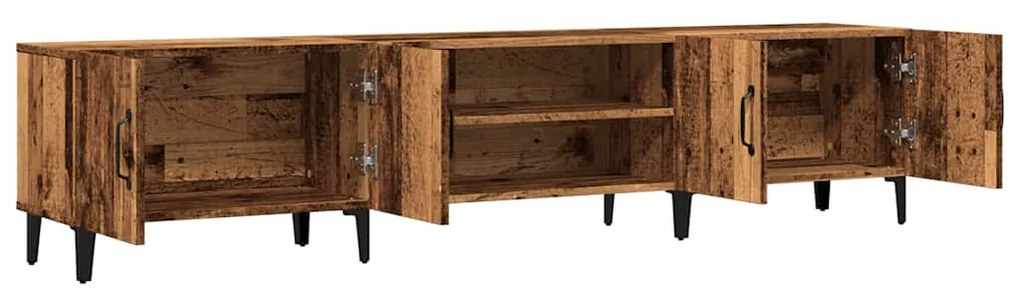 antik fa színű szerelt fa TV-szekrény 180 x 31,5 x 40 cm
