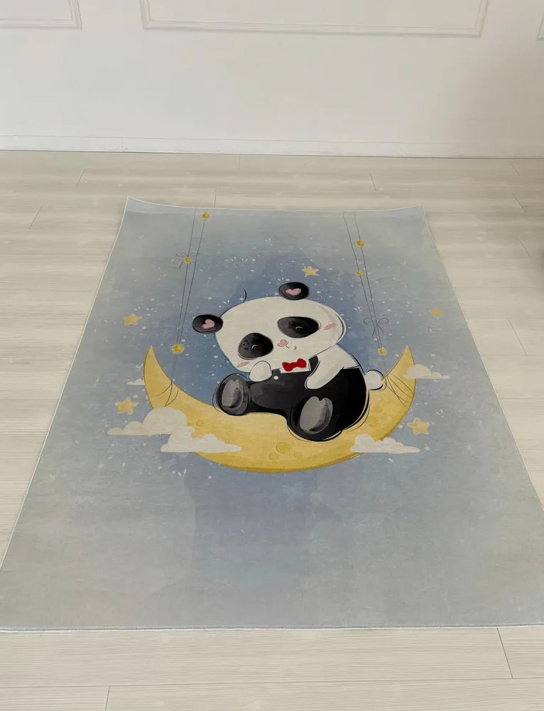 Panda mintás gyerekszőnyeg 70x140 cm