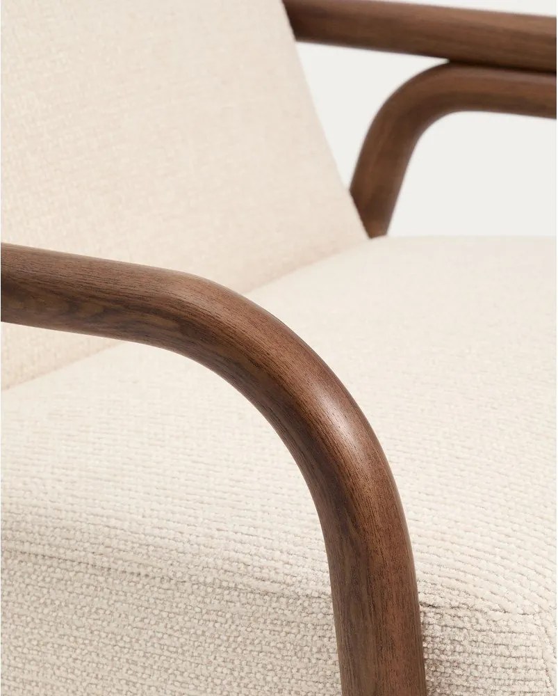 Bézs zsenília fotel Sylo – Kave Home