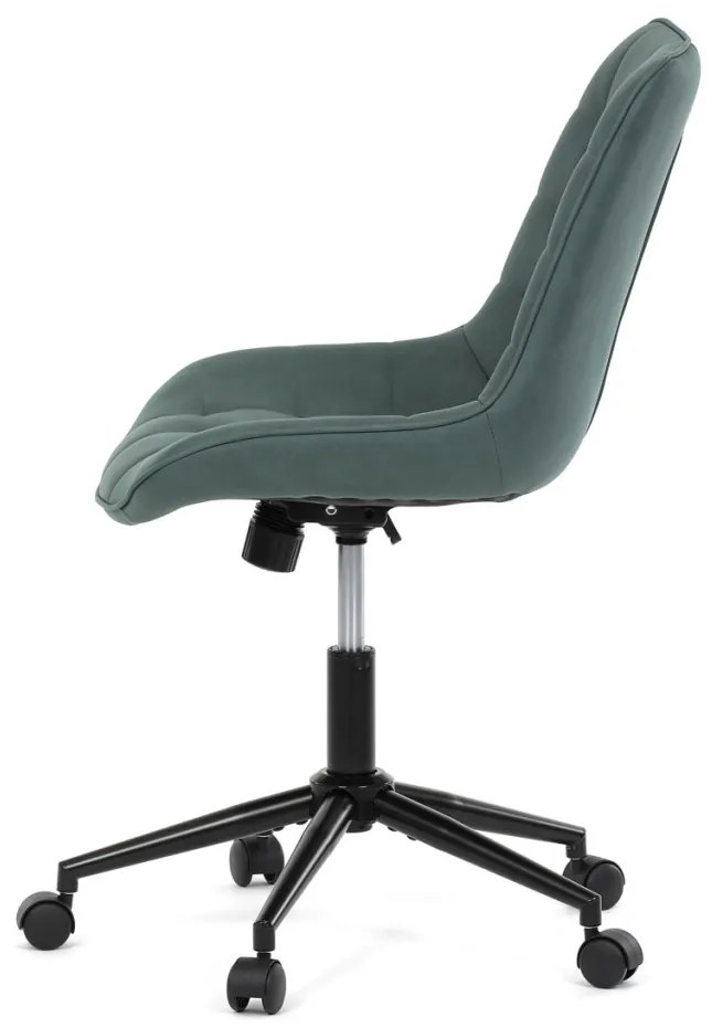 Scaun de birou pivotant verde elegant cu tapițerie din material textil. KA-V3120