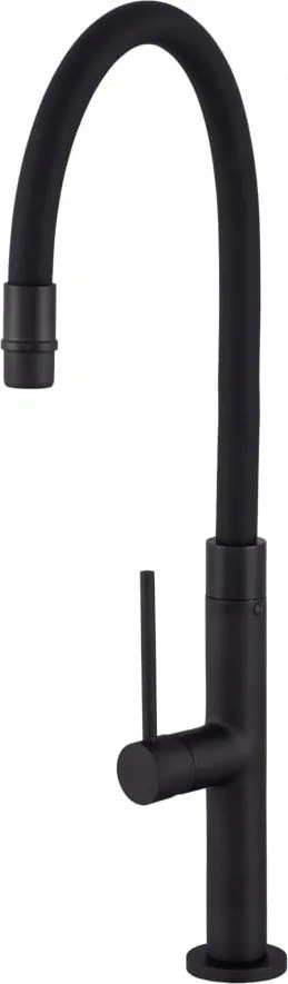 Flex Slim Fekete konyhai csaptelep rugalmas Gamma kifolyócsővel