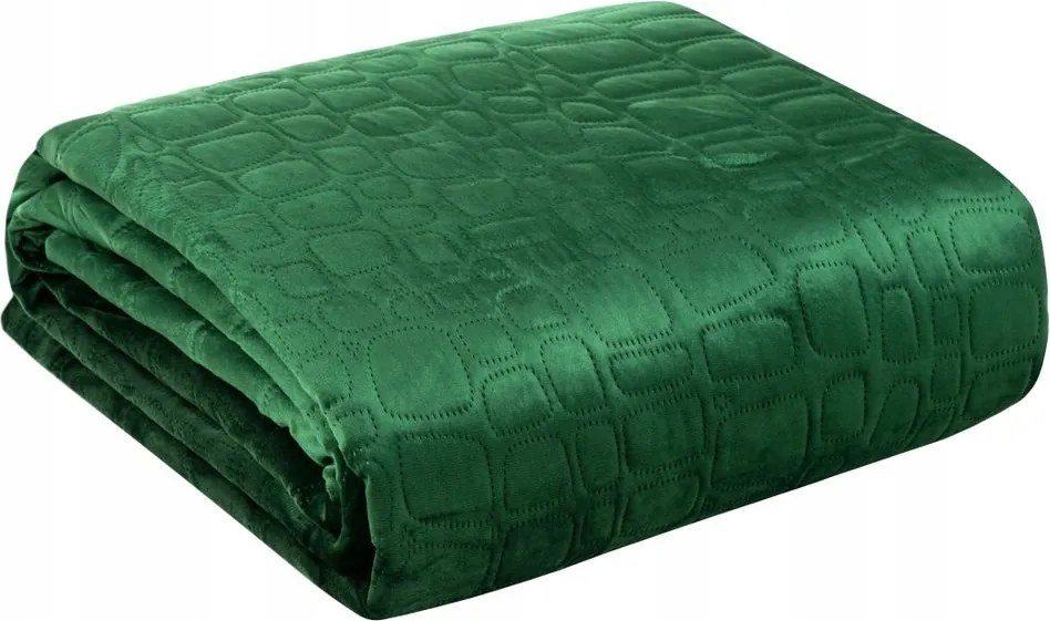 Dekoratív ágytakaró SALVIA7 280x260 sötétzöld