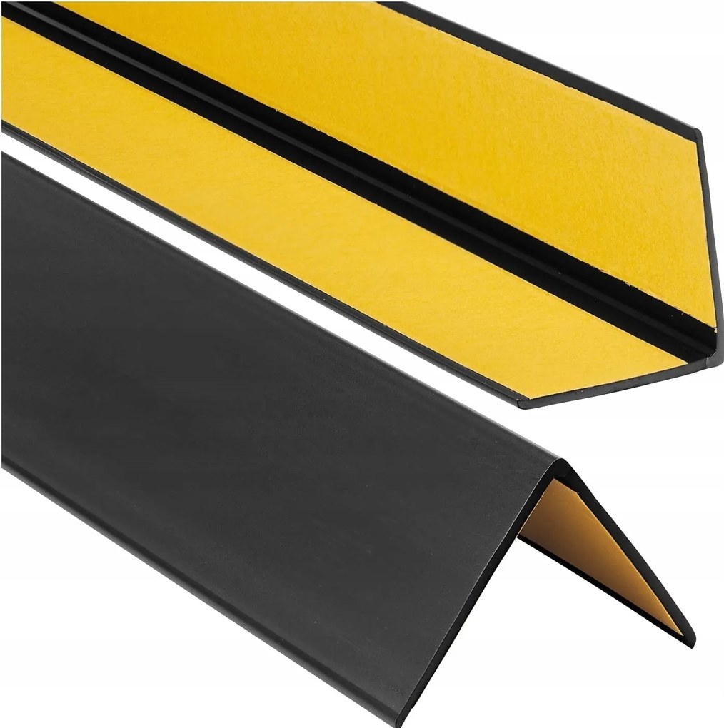 Pvc Szögletes 25x25 110cm Fekete öntapadós