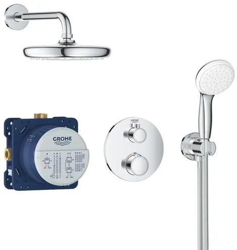 Zuhanyrendszer GROHE Grohtherm vakolat alatti résszel együtt króm 34727000