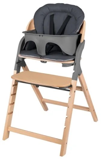 Lionelo - 3 az 1-ben MEGAN gyerek etetőszék, szürke fa