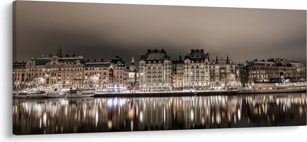 Egy város képe a félhomályban (120x50 cm)