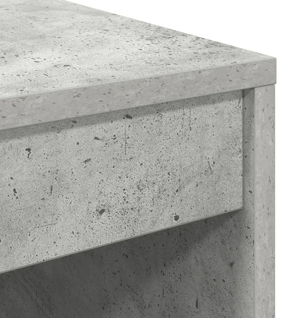 Íróasztal Beton szürke MDF beton hatású 70 x 50 x 76 cm Egyszerű