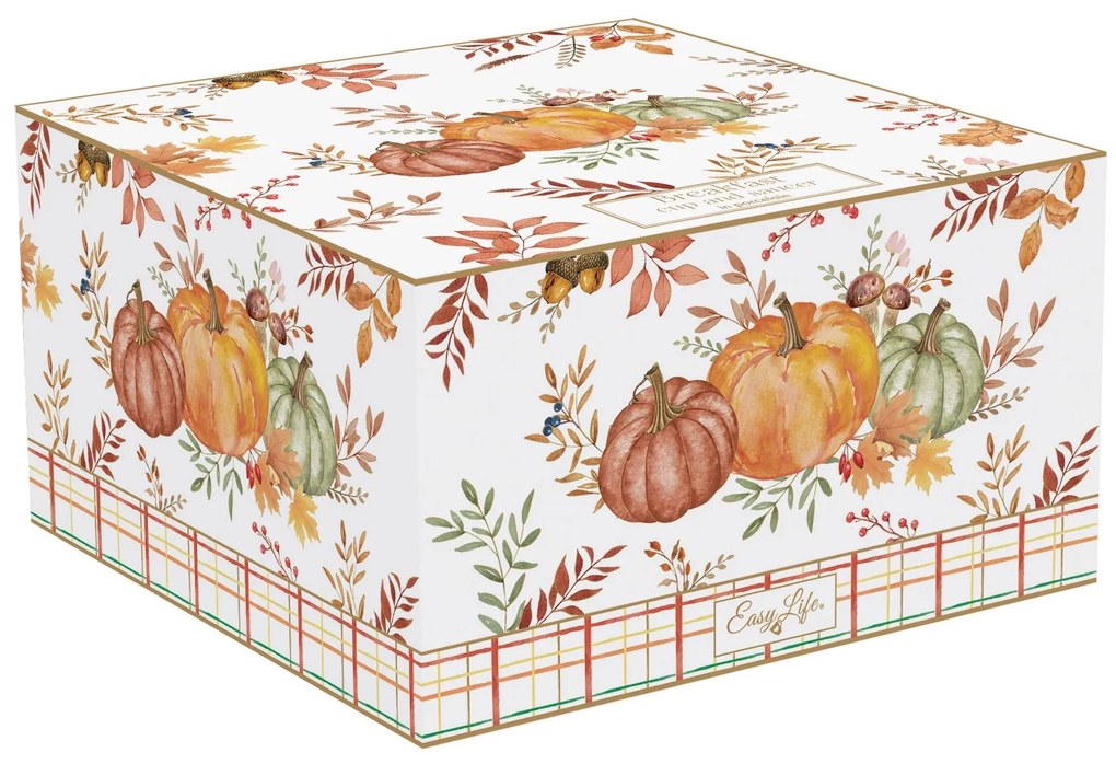 Őszi Mintával dísztökkel díszített Porcelán nagy csésze Harvest
