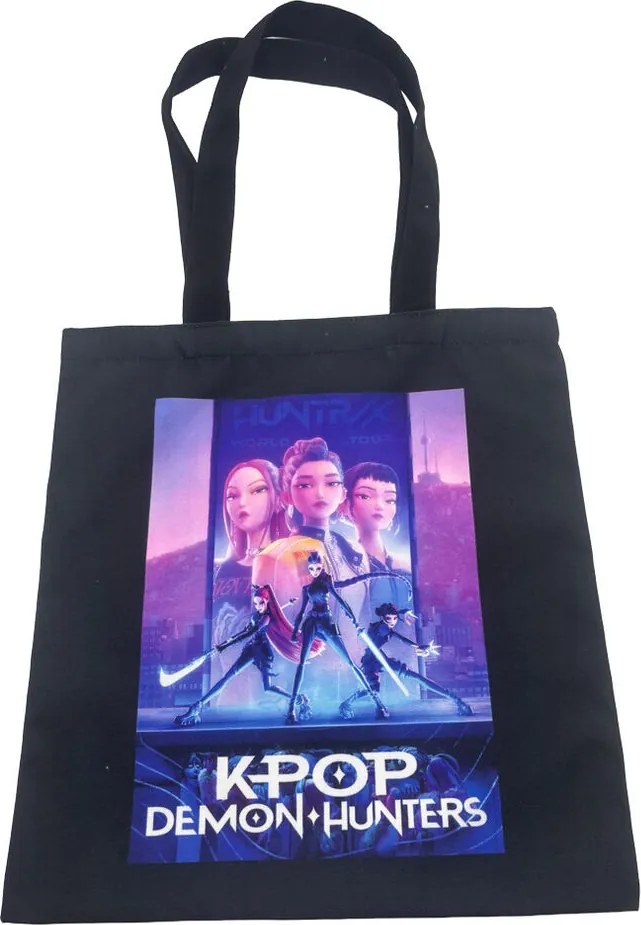 K-pop Démonvadászok Neon Warriors shopping bag, bevásárlótáska 41 cm