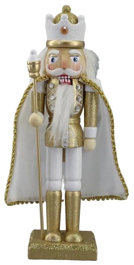 Fa Diótörő Király palásttal 25 cm