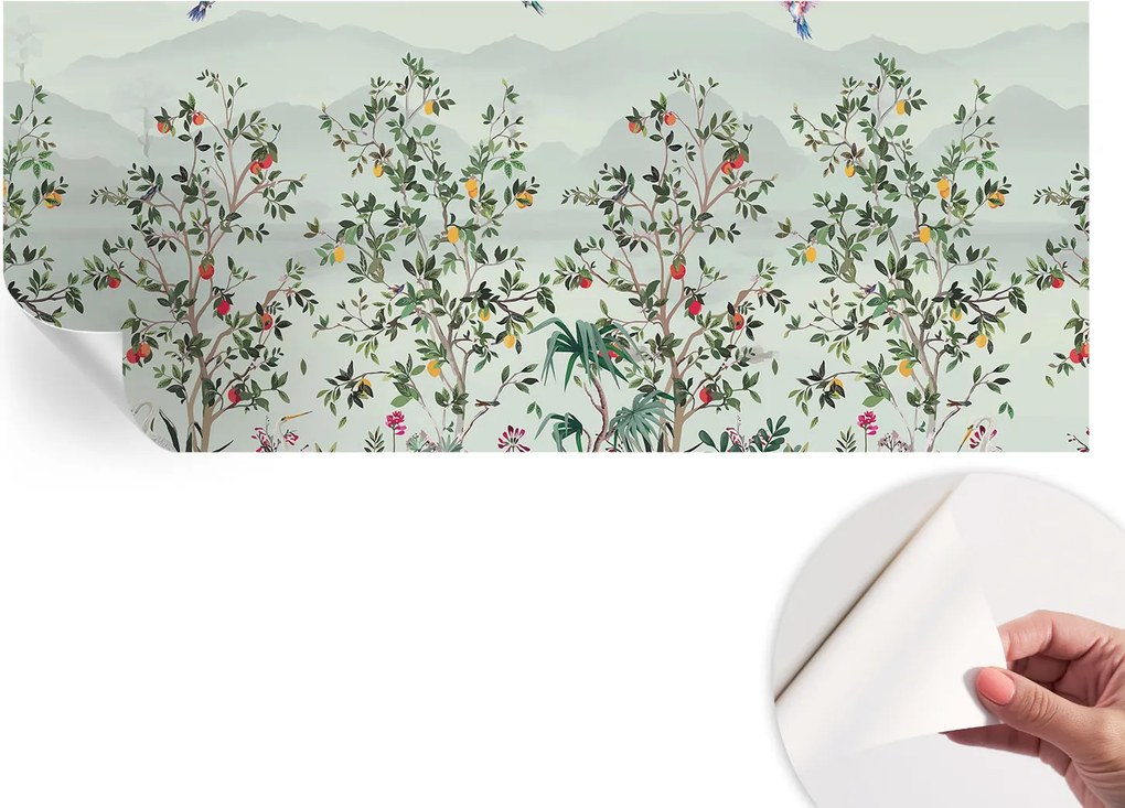 Dekoratív öntapadós fotótapéta irodába Egzotikus fák 250x104 cm