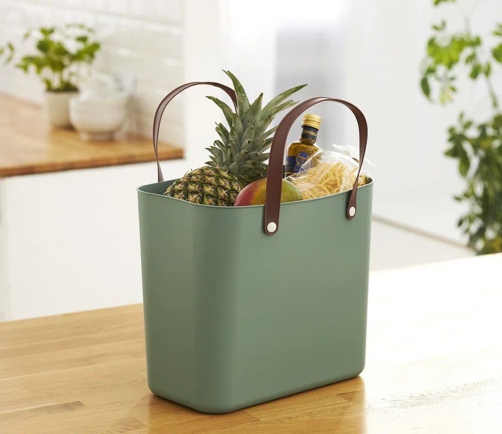 ROTHO ALBULA MŰANYAG BEVÁSÁRLÓ TÁSKA, 25 L - ZÖLD (Méret: 40 x)