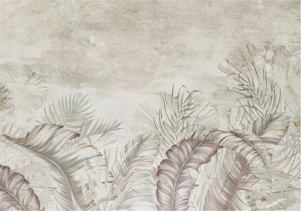 Fotótapéta Flizelin Hálószoba Nappali Dekoratív levelek 208x146 Ragasztó