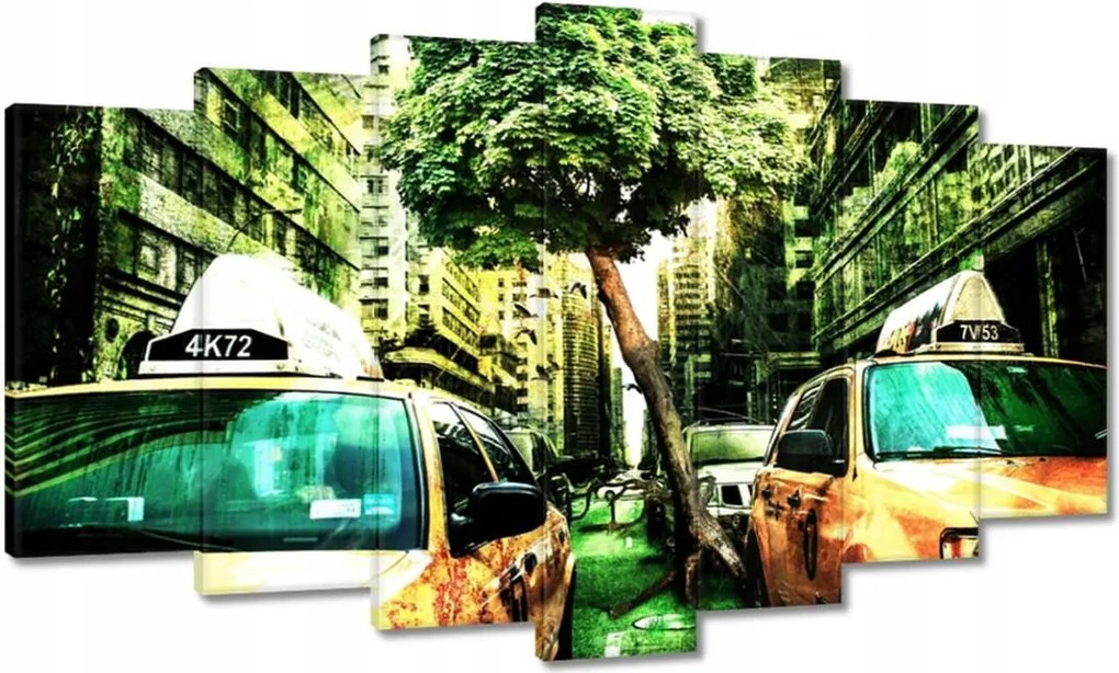 Festmények 140x80 Zöld New York