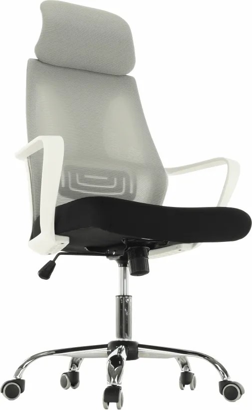 Irodai szék, szürke/fekete/fehér, TAXIS
