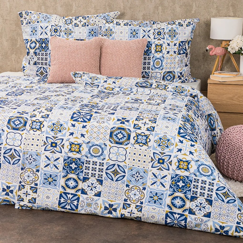 4Home Azul krepp ágyneműhuzat, 140 x 200 cm, 70 x 90 cm, 140 x 200 cm, 70 x 90 cm