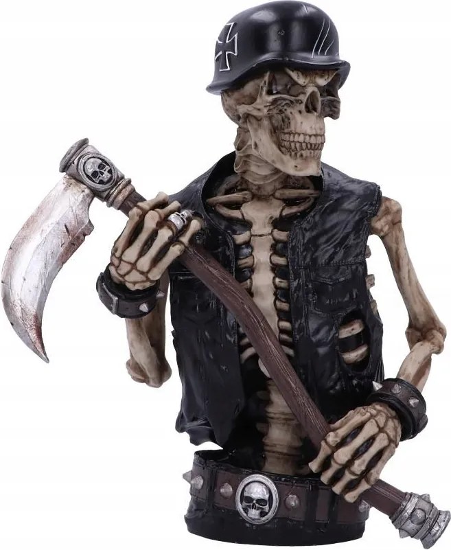 Ride Out Of Hell Biker Skeleton Bust Eredeti figura Angliából