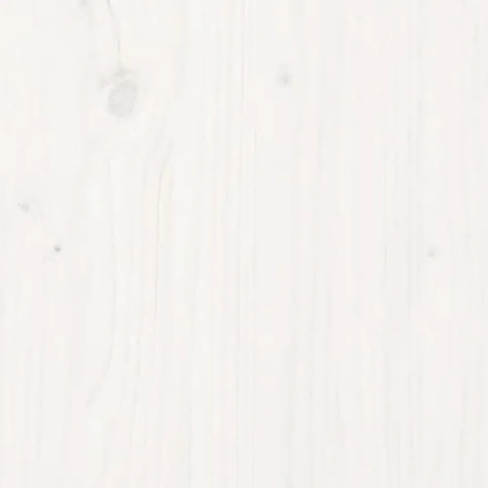 fehér tömör fenyőfa fali fejtámla 166x3x63 cm