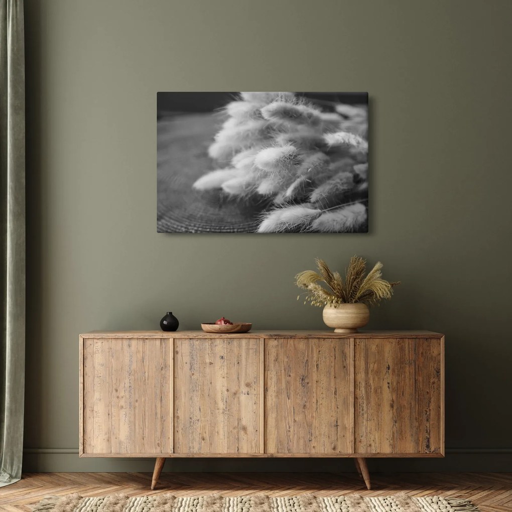 Kép - nyúlfarknyi fű az asztalon (90x60 cm)