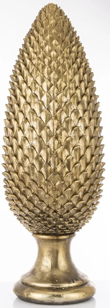 Dekoratív Dekorfigura Articsóka Műanyag Arany 77x25x25cm