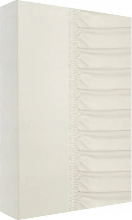 Vastag jersey gumis lepedő 140x200 ekrü