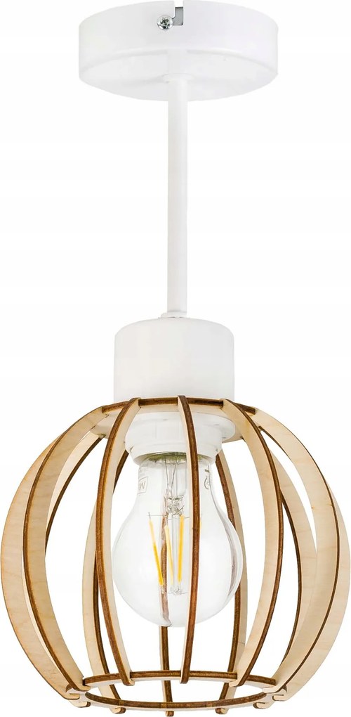 Függő Lámpa fix csillár mennyezet Fa Gömb