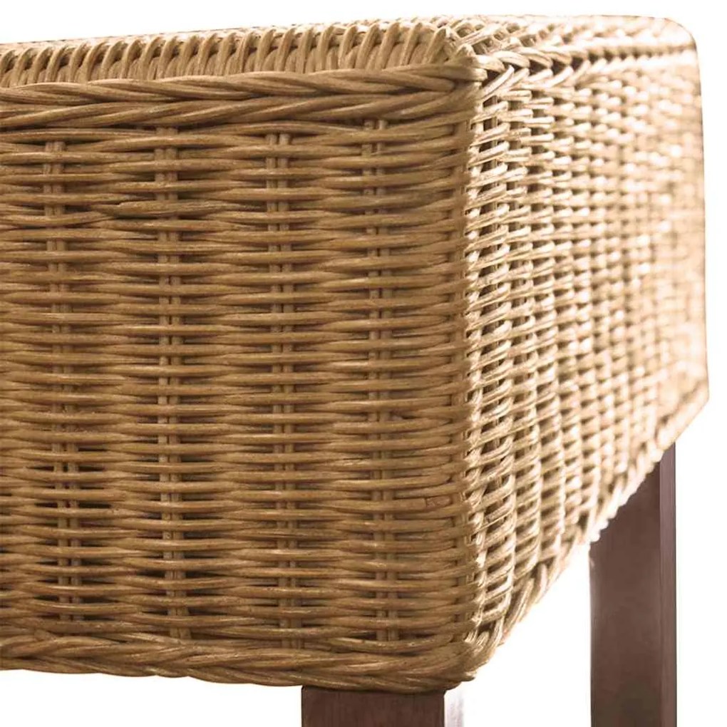 vidaXL 2 db barna természetes rattan étkezőszék