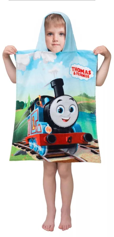 Thomas és barátai törölköző poncsó 50x115 cm