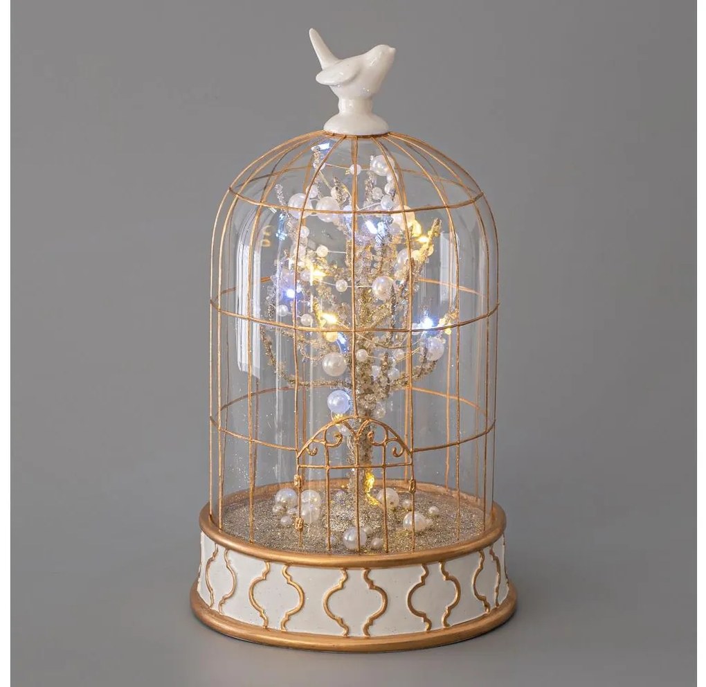 LED karácsonyi dekoráció 12xLED/3xAAA meleg fehér