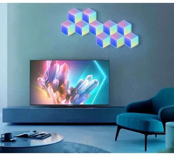 Govee - KÉSZLET 10x LED Lámpa Glide Hexa Pro LED Smart RGBIC Wi-Fi