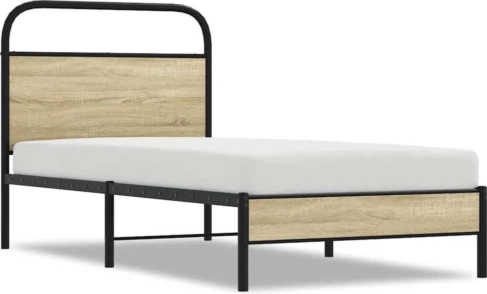 vidaXL ágykeret matrac nélkül 80x200 cm sonoma tölgyfa műfa