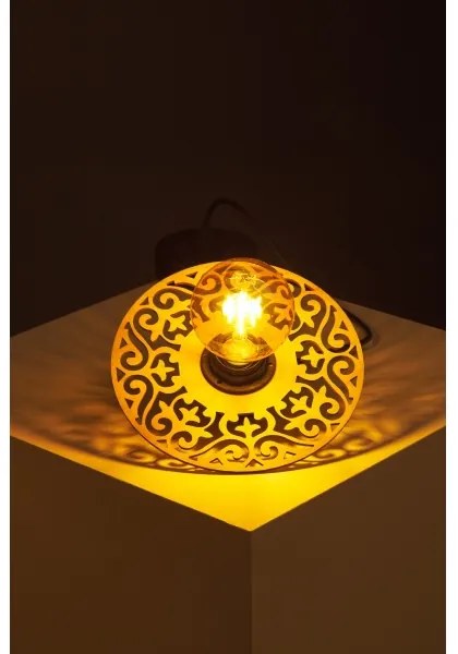 Csillár zsinóron FALCO 1xE27/60W/230V átm. 20 cm bézs