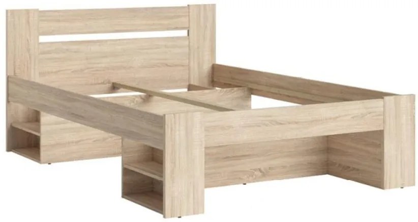 Franciaágy 160 cm Nepo Plus 14 (szonoma tölgy) (ágyrács nélkül) . 1098330