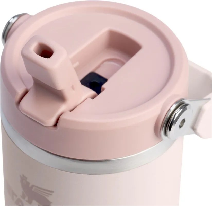 Világos rózsaszín rozsdamentes acél termosz 410 ml IceFlow™ Flip Straw 2.0 Tumbler Rose Quartz – Stanley