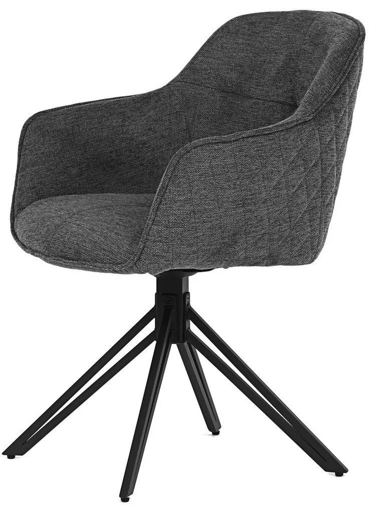 HC-533 GREY2 étkezőszék-készlet visszatolómechanizmussal, 2 db