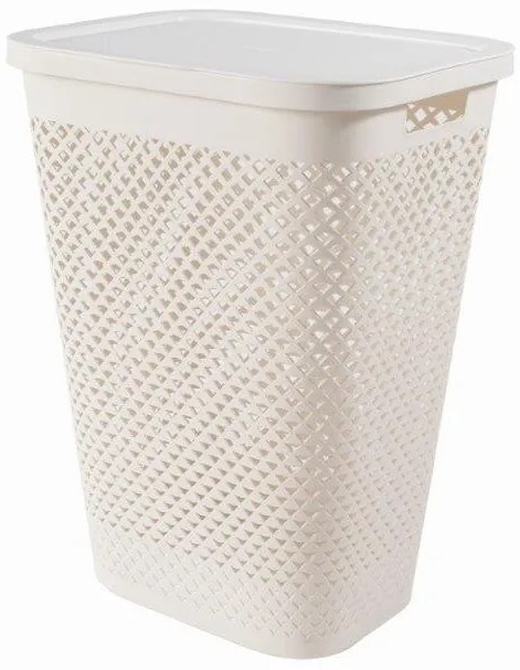 Curver Pure 55 l krém szennyestartó fedéllel