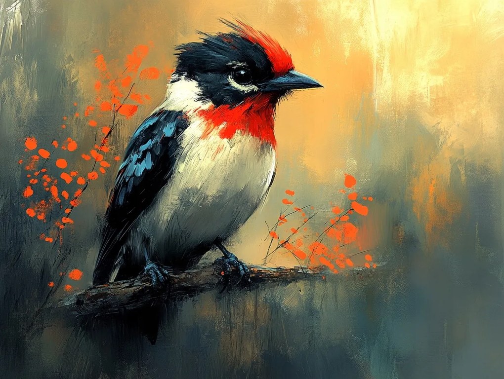 Vászonkép Canvas Színes Madár Természet Állatvilág 80x60