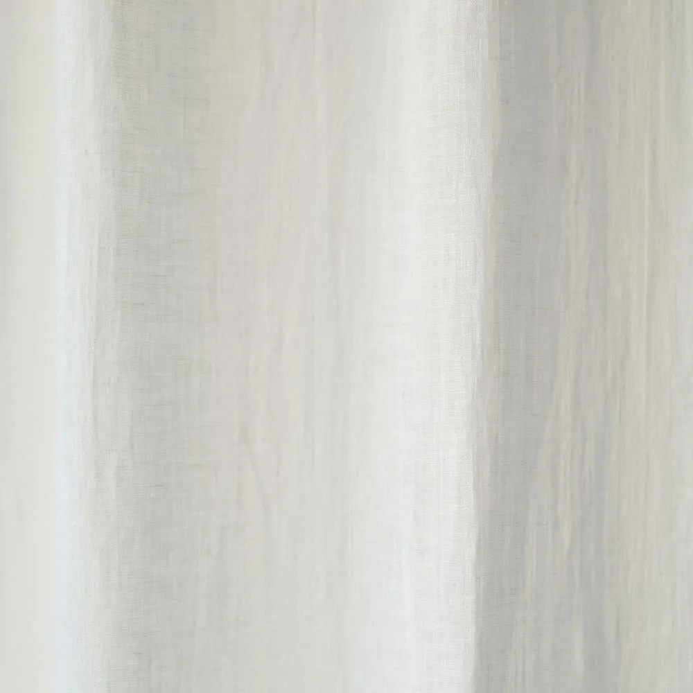 Daytime középen elhúzható fehér vászonfüggöny, 250 x 130 cm - Linen Tales
